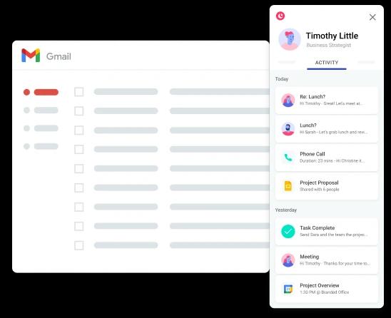 Copper Gmail integration feature