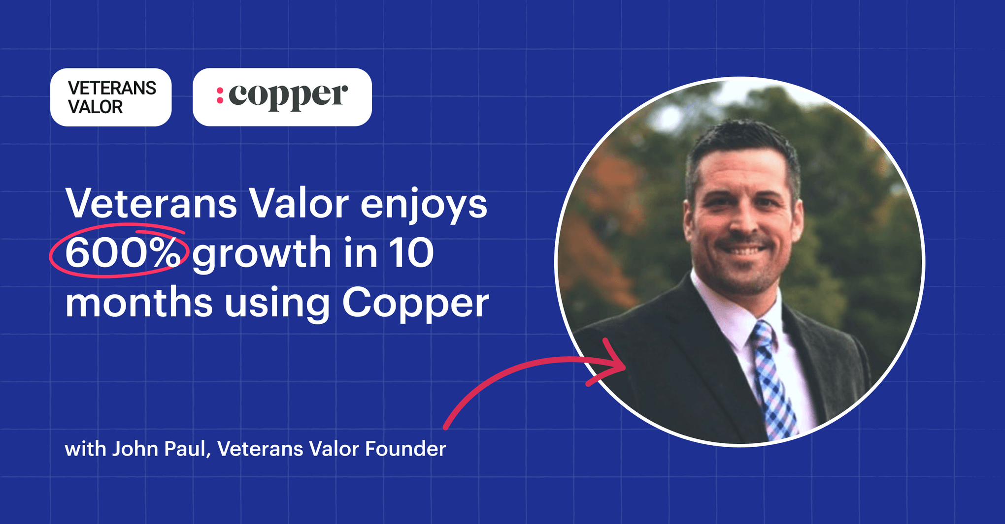 Featured image: Veterans Valor enjoys 600% growth in 10 months using Copper