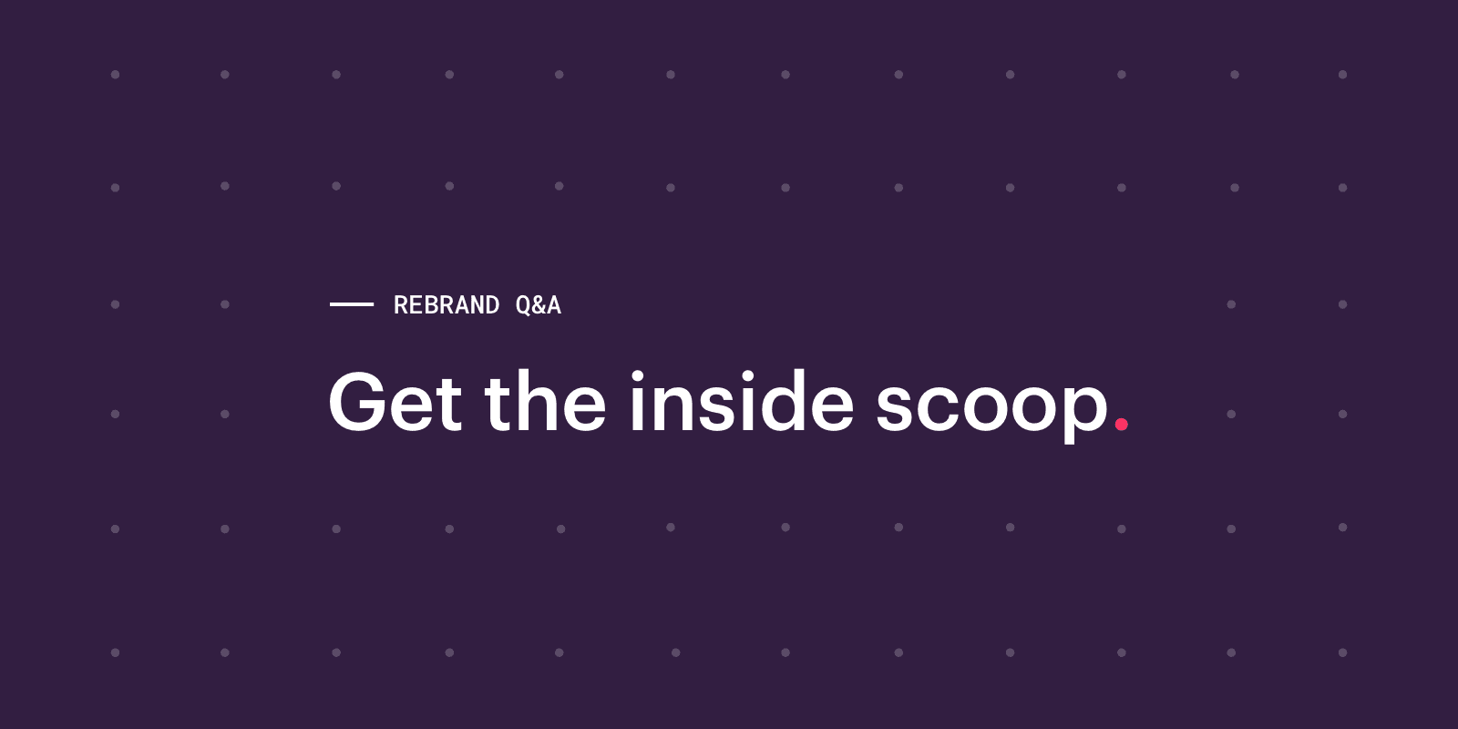 Featured image: Brand New: Rebrand Q&As with the Copper Team